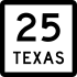 State Highway 25 marker