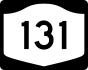New York State Route 131 marker
