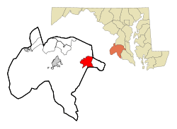 Location of Hughesville, Maryland