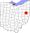 State map highlighting Carroll County