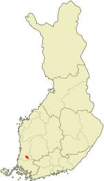 Location of Köyliö in Finland