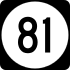 Route 81 marker
