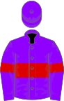 Violet, red hoop and armlets