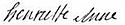 Madame Henriette's signature