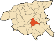 Location of Chlef, Algeria within Chlef Province