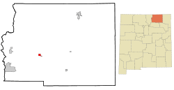 Location of Cimarron, New Mexico