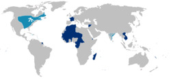 Flags were used to represent various territories and colonies across the Empire