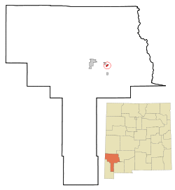 Location of Bayard, New Mexico