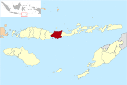 Location within East Nusa Tenggara
