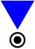 Blue triangle penal.svg