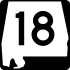 State Route 18 marker