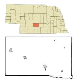 Location of Eddyville, Nebraska