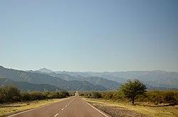 View of National Route 40