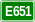 Tabliczka E651.svg