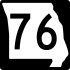 Route 76 marker