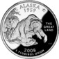 Alaska quarter dollar coin