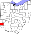 State map highlighting Butler County