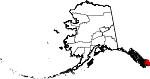 State map highlighting Ketchikan Gateway Borough