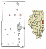 Location of Potomac in Vermilion County, Illinois.