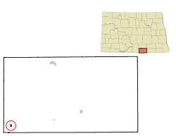 Location of Zeeland, North Dakota