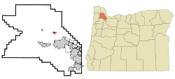 Location in Oregon