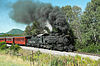 Cumbres & Toltec Scenic Railroad excursion train headed by locomotive 484 in 2015.jpg
