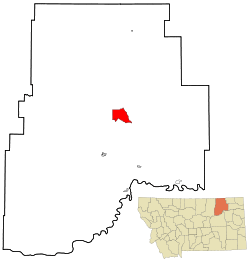 Location of St. Marie, Montana