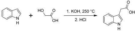 Synthesis of indole-3-acetic acid.png