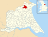 Kilham, East Riding of Yorkshire UK parish locator map.svg