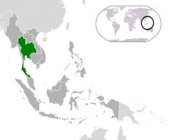 Location of  Thailand  (green)in ASEAN  (dark grey)  –  [Legend]