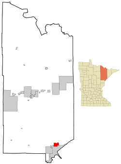 Location within Saint Louis County