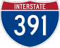 Interstate 391 marker