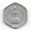 Three paise coin, 1965, observe