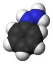 Space-filling model of phenylhydrazine
