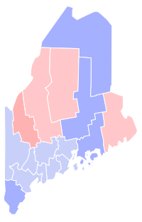 Maine Governor Election Results by County, 2006.svg