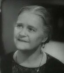 Black and white head shot of Mary Gordon from the trailer for the film The Irish in Us