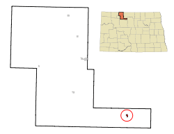 Location of Glenburn, North Dakota