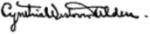 Signature of Cynthia May Westover Alden.png