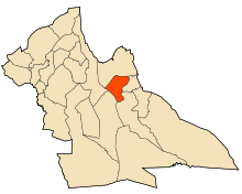 Location of Laghouat in Laghouat Province
