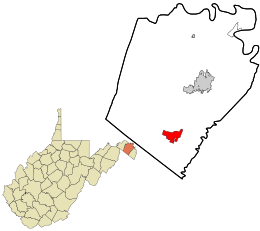 Location in Berkeley County and the state of West Virginia.