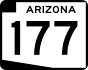 State Route 177 marker