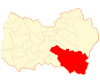 Map of San Fernando commune in O'Higgins Region