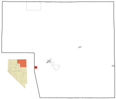 Location of Carlin, Nevada