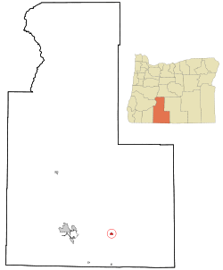 Location in Oregon