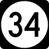 Delaware Route 34 marker
