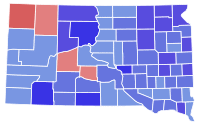 South Dakota Senate Election Results by County, 2008.svg