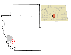 Location of Lincoln, North Dakota