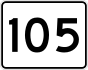 Route 105 marker