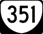 State Route 351 marker