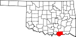 State map highlighting Bryan County
